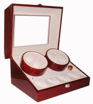 Quadruple Watch Winder with additional holders - Programmable Quadruple Watch Winder with additional holders - Programmable