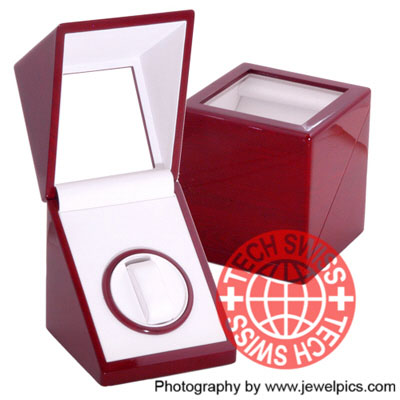 Cherry Oak Veneer Glossy Single Watch Winder Cherry Oak Veneer Glossy Single Watch Winder