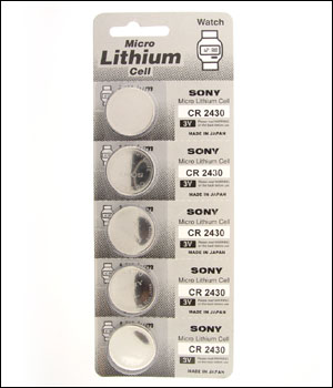 Cr 2430 Sony Micro Lithium Cell/Battery (ID.562) Cr 2430 Sony Micro Lithium Cell/Battery (ID.562)