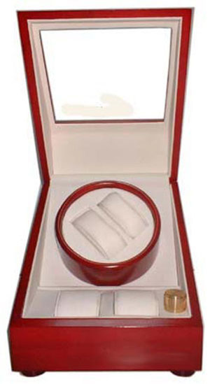 Double Watch Winder with Additional Watch Holder - Programmable Double Watch Winder with Additional Watch Holder - Programmable