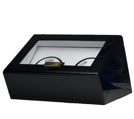 Black Double Watch Winder - Individual Controls Black Double Watch Winder - Individual Controls