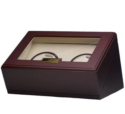 Cherry Double Watch Winder - Individual Controls Cherry Double Watch Winder - Individual Controls